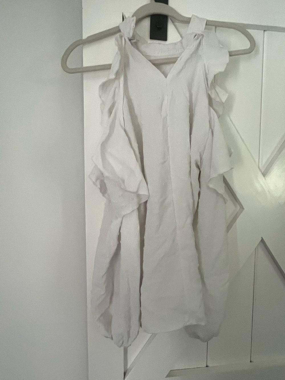 ePretty White Ruffled Halter Top - Picture 3 of 5